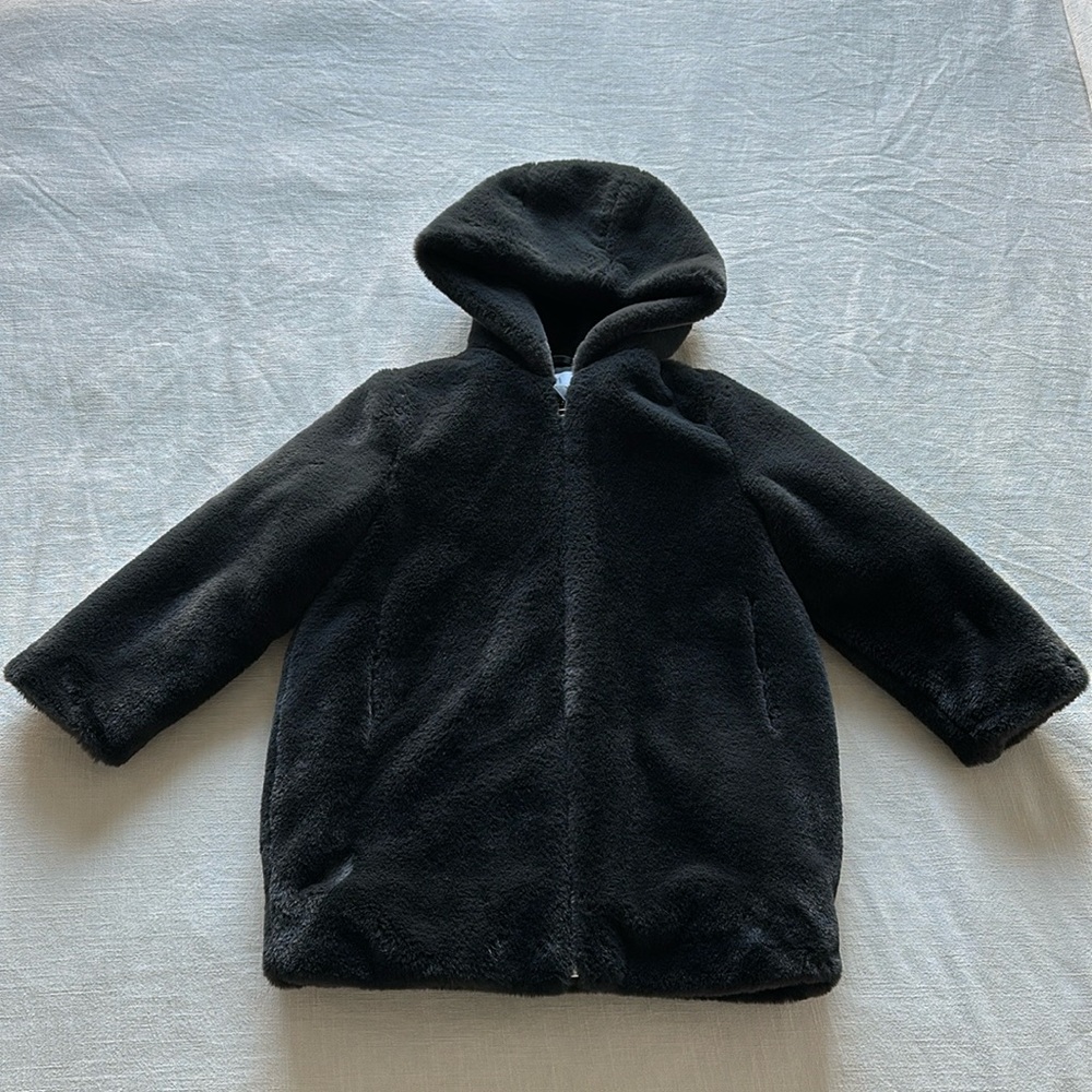 zara kids faux fur coat